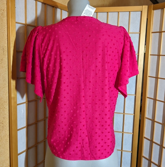 NEW, Chacha Vente top, NEW with tags, size small, hot pink - Picture 6 of 8